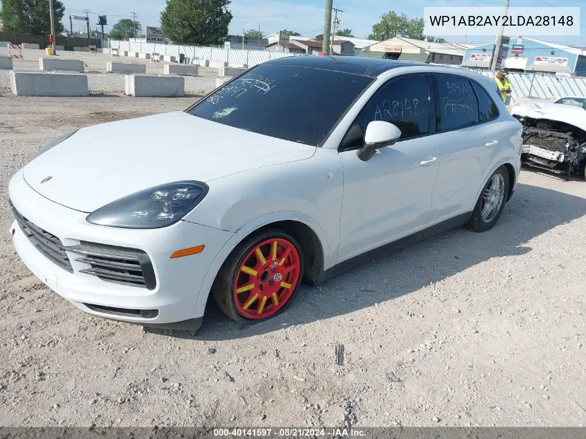 2020 Porsche Cayenne S VIN: WP1AB2AY2LDA28148 Lot: 40141597