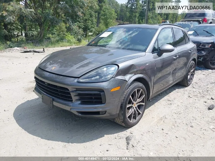 WP1AA2AY7LDA00686 2020 Porsche Cayenne