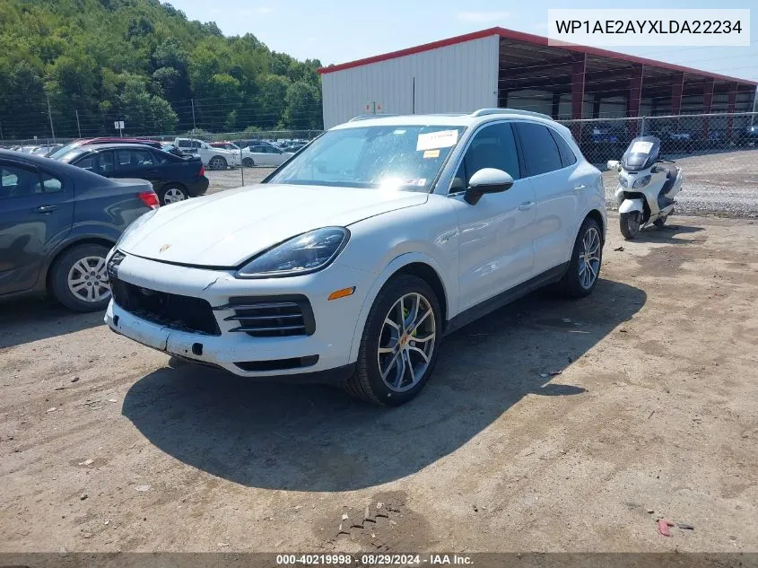 WP1AE2AYXLDA22234 2020 Porsche Cayenne E-Hybrid