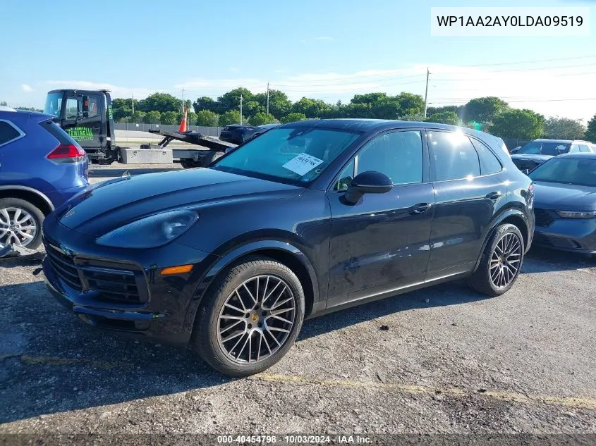 2020 Porsche Cayenne VIN: WP1AA2AY0LDA09519 Lot: 40454798