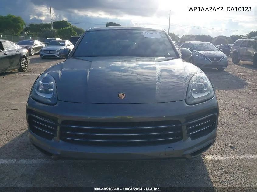 2020 Porsche Cayenne VIN: WP1AA2AY2LDA10123 Lot: 40516648