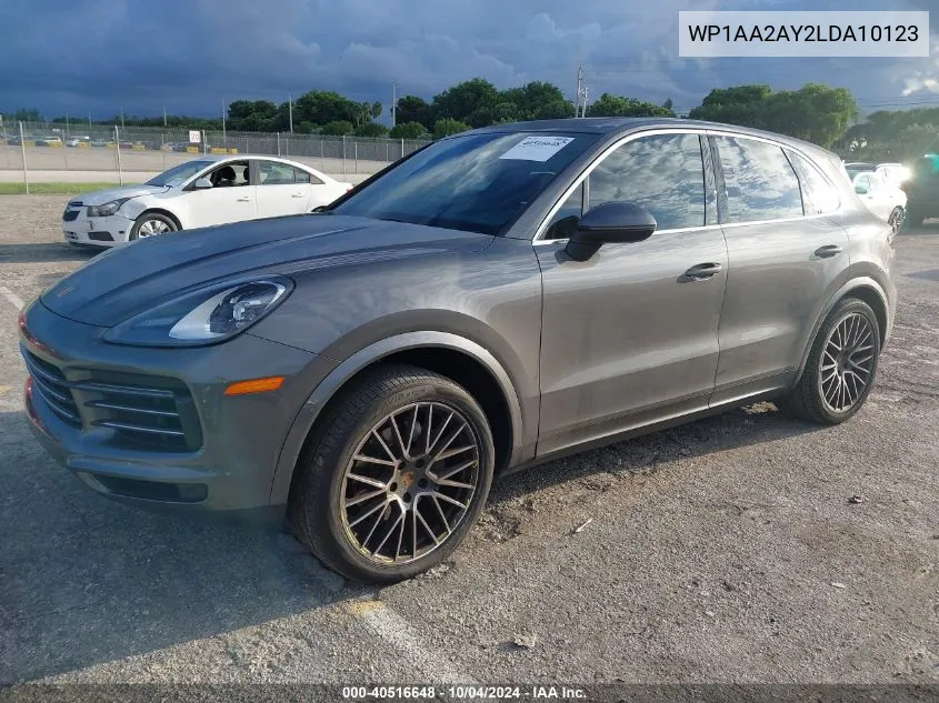 2020 Porsche Cayenne VIN: WP1AA2AY2LDA10123 Lot: 40516648