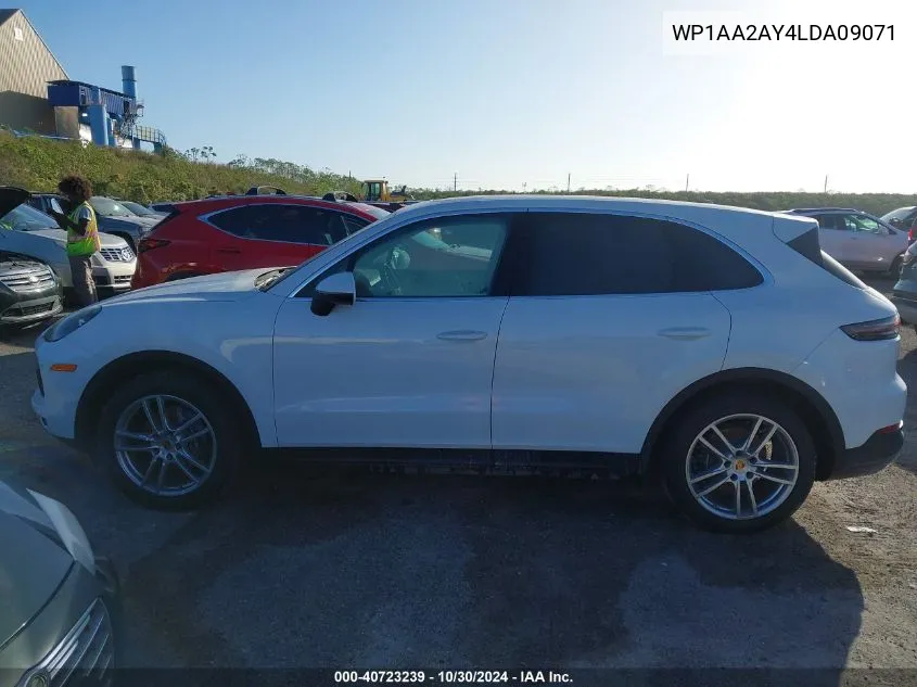 2020 Porsche Cayenne VIN: WP1AA2AY4LDA09071 Lot: 40723239