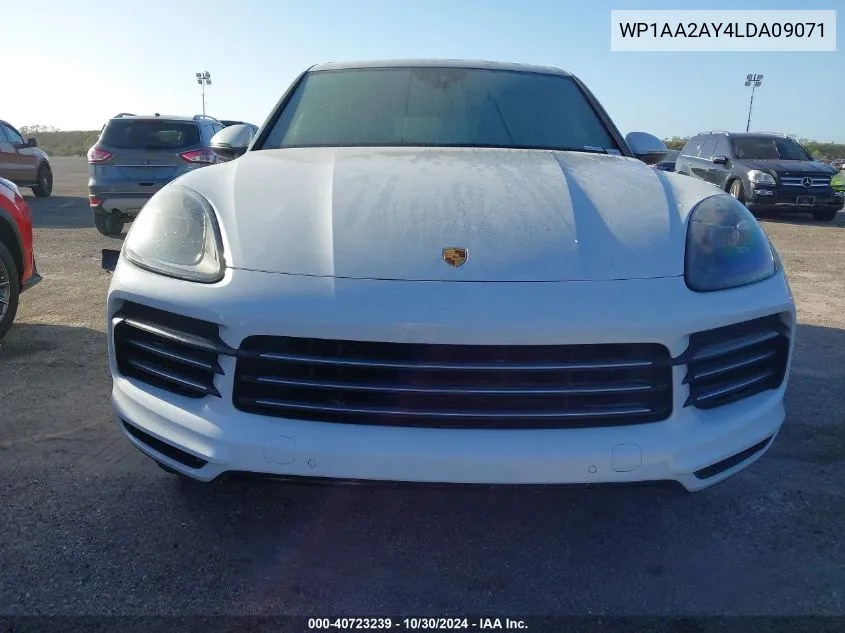 2020 Porsche Cayenne VIN: WP1AA2AY4LDA09071 Lot: 40723239