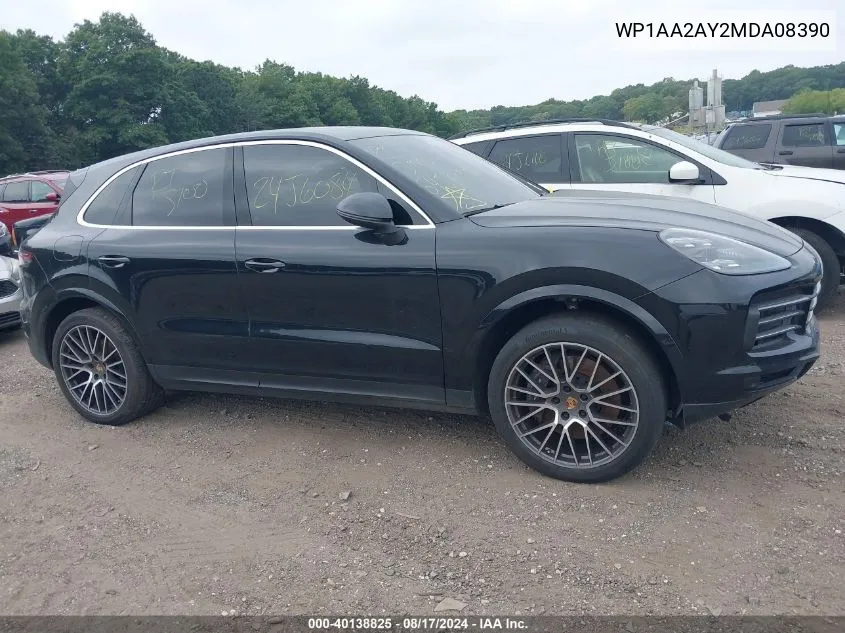 WP1AA2AY2MDA08390 2021 Porsche Cayenne