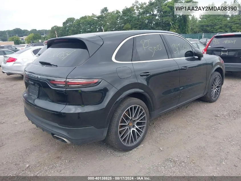 WP1AA2AY2MDA08390 2021 Porsche Cayenne