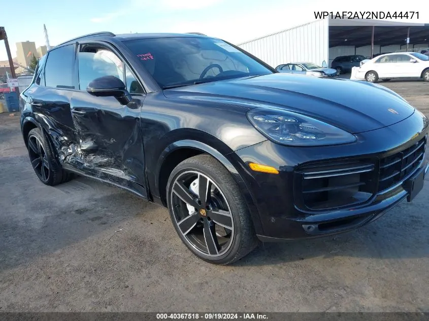 WP1AF2AY2NDA44471 2022 Porsche Cayenne Turbo