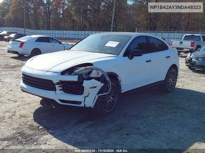 2022 Porsche Cayenne Coupe VIN: WP1BA2AY3NDA48323 Lot: 40890025