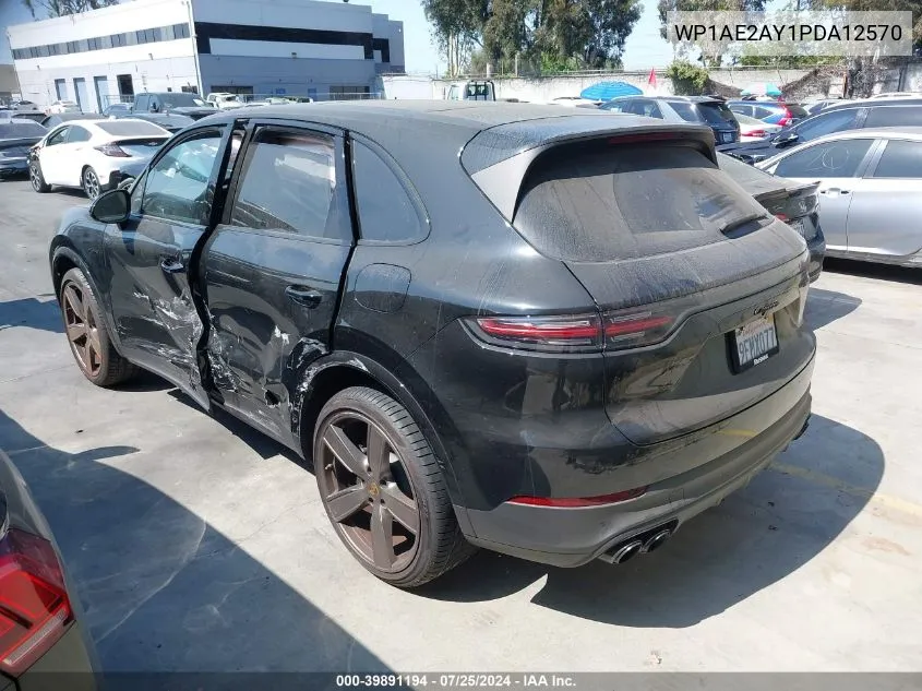 2023 Porsche Cayenne E-Hybrid Platinum Edition VIN: WP1AE2AY1PDA12570 Lot: 39891194