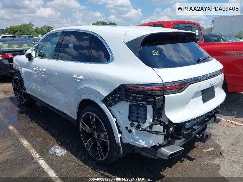 2023 Porsche Cayenne VIN: WP1AA2AYXPDA09405 Lot: 40087238