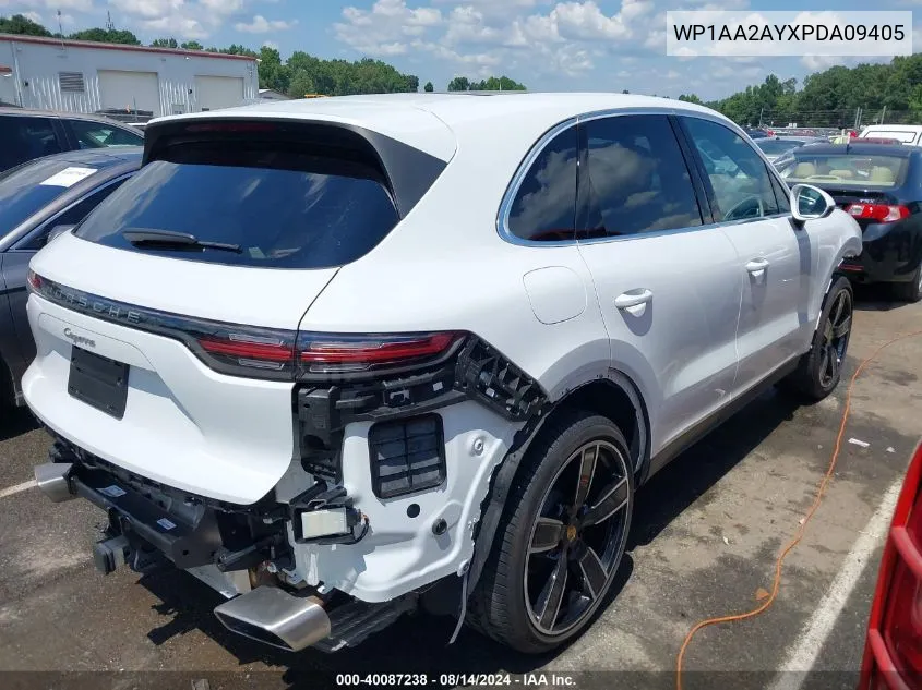 2023 Porsche Cayenne VIN: WP1AA2AYXPDA09405 Lot: 40087238