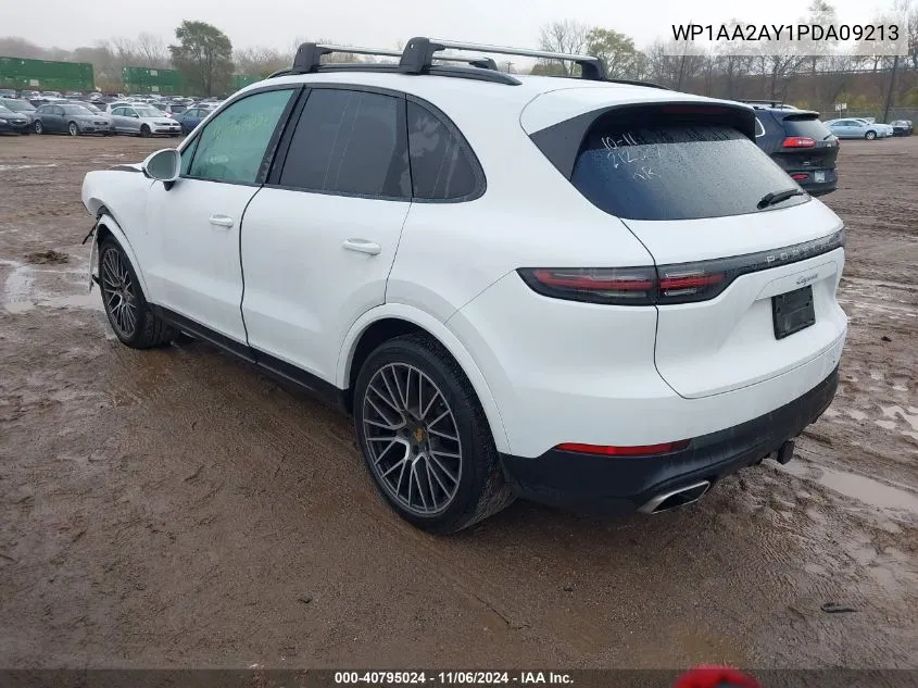 2023 Porsche Cayenne Platinum Edition VIN: WP1AA2AY1PDA09213 Lot: 40795024