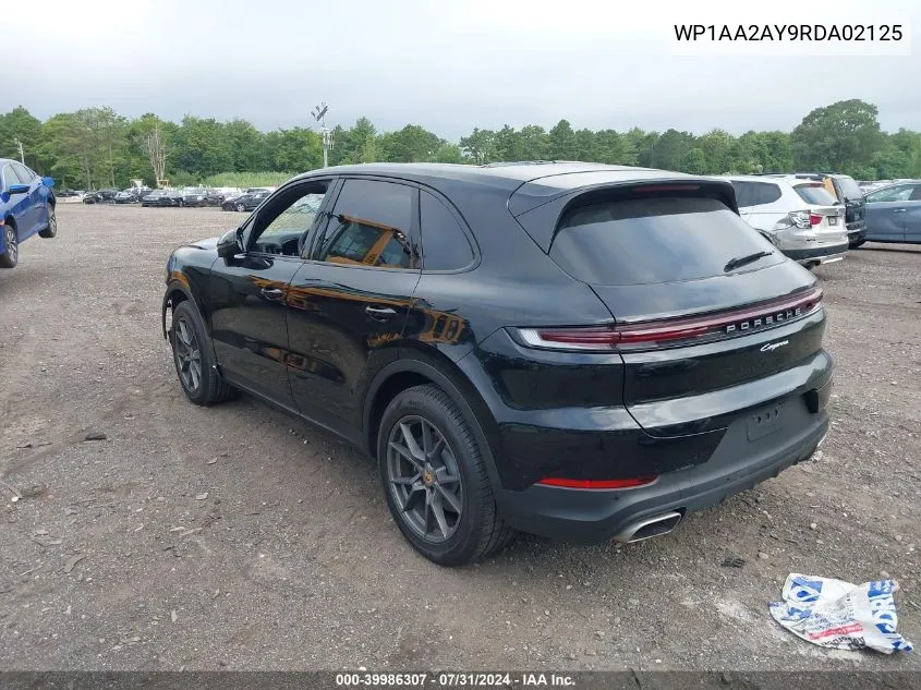 WP1AA2AY9RDA02125 2024 Porsche Cayenne