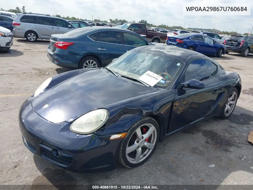 WP0AA29867U760684 2007 Porsche Cayman