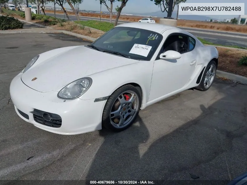 2007 Porsche Cayman S VIN: WP0AB298X7U782488 Lot: 40679656