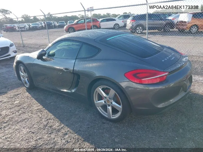 WP0AA2A84EK173338 2014 Porsche Cayman