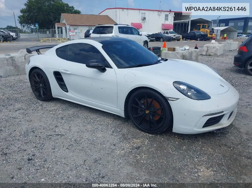 WP0AA2A84KS261446 2019 Porsche 718 Cayman