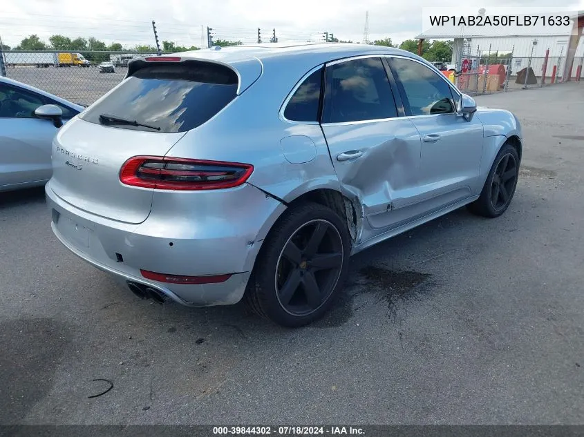 2015 Porsche Macan S VIN: WP1AB2A50FLB71633 Lot: 39844302