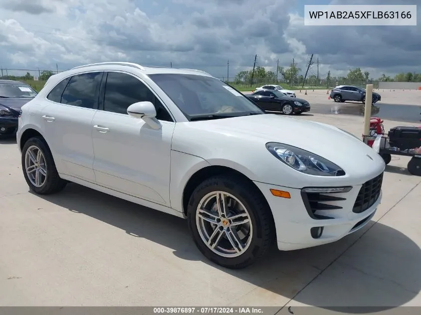 2015 Porsche Macan S VIN: WP1AB2A5XFLB63166 Lot: 39876897