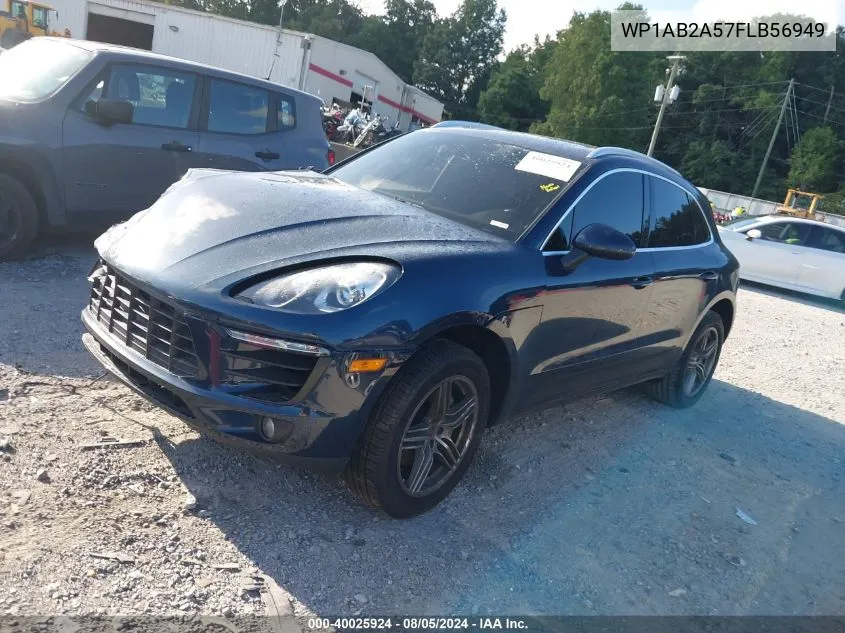 2015 Porsche Macan S VIN: WP1AB2A57FLB56949 Lot: 40025924