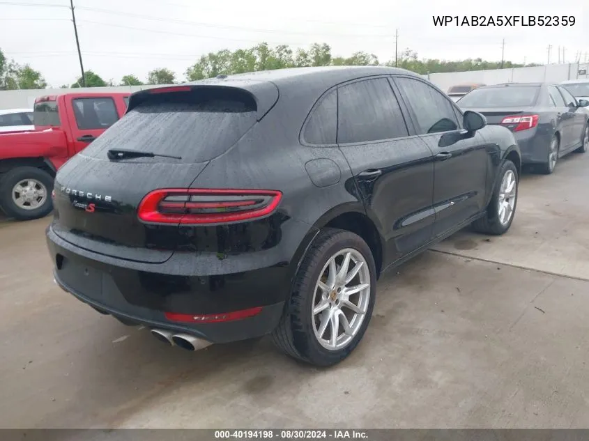 WP1AB2A5XFLB52359 2015 Porsche Macan S