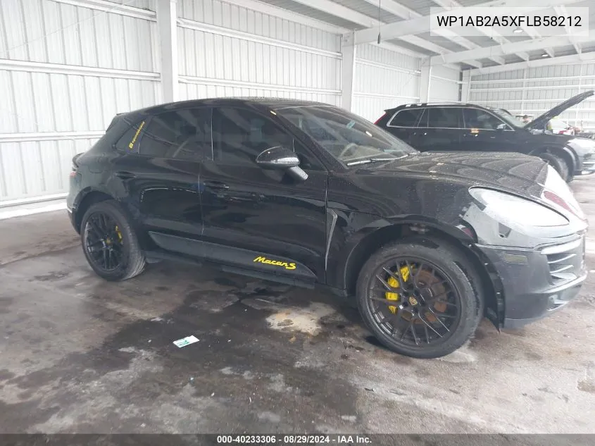 WP1AB2A5XFLB58212 2015 Porsche Macan S