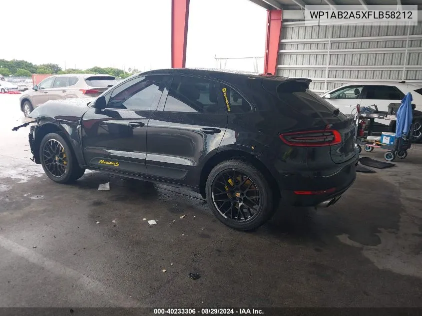 2015 Porsche Macan S VIN: WP1AB2A5XFLB58212 Lot: 40233306