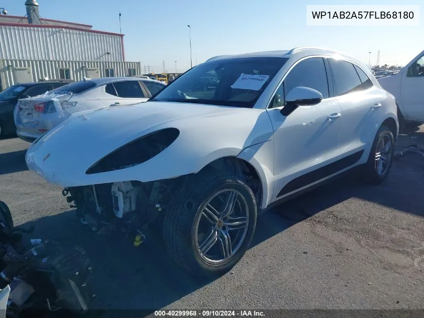 2015 Porsche Macan S VIN: WP1AB2A57FLB68180 Lot: 40299968