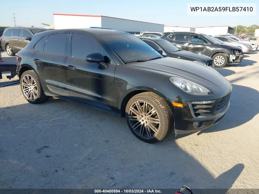 2015 Porsche Macan S VIN: WP1AB2A59FLB57410 Lot: 40480594