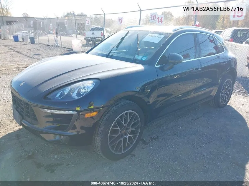 2015 Porsche Macan S VIN: WP1AB2A56FLB67716 Lot: 40674748