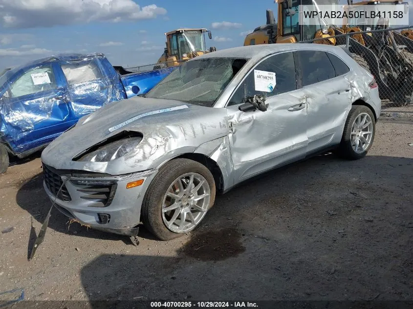 2015 Porsche Macan S VIN: WP1AB2A50FLB41158 Lot: 40700295