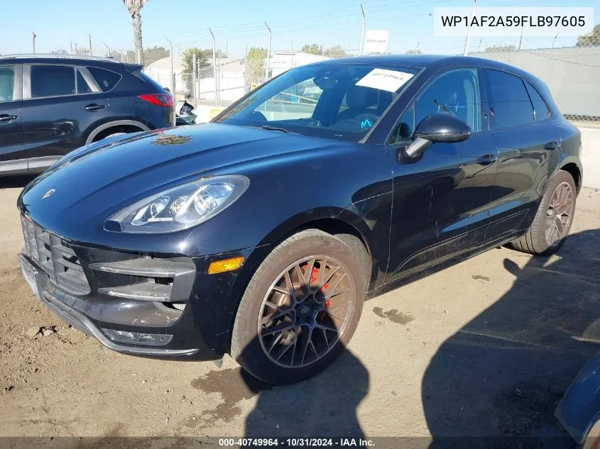 2015 Porsche Macan Turbo VIN: WP1AF2A59FLB97605 Lot: 40749964