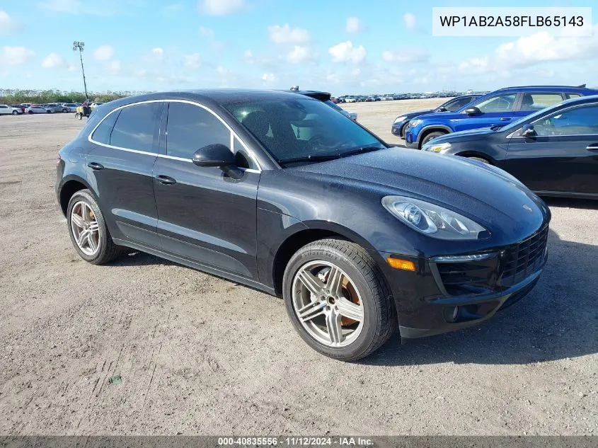 2015 Porsche Macan S VIN: WP1AB2A58FLB65143 Lot: 40835556