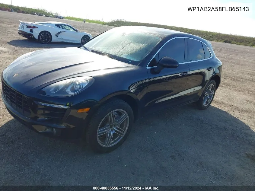 2015 Porsche Macan S VIN: WP1AB2A58FLB65143 Lot: 40835556