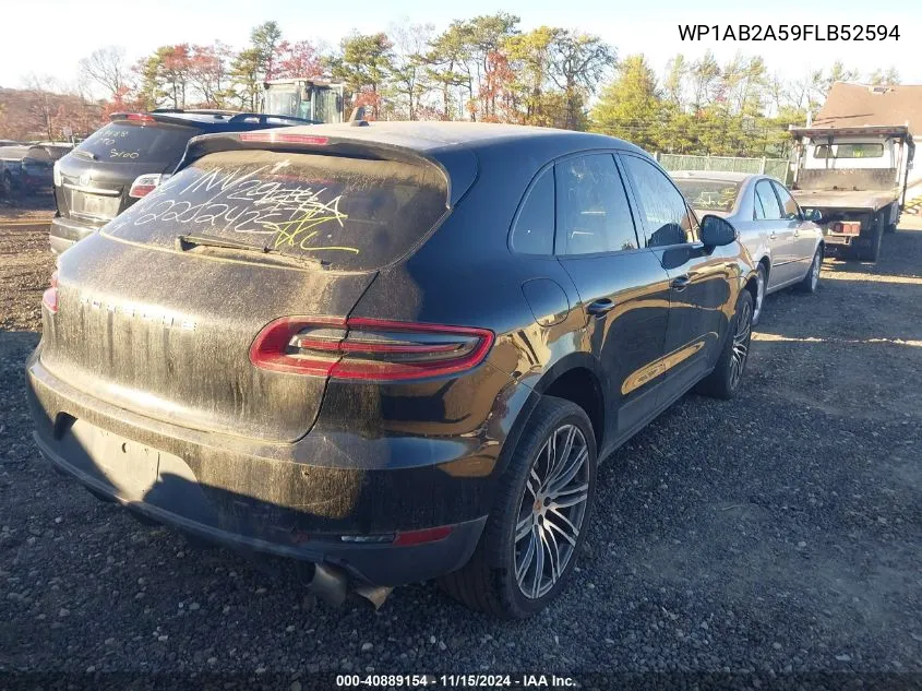 2015 Porsche Macan S VIN: WP1AB2A59FLB52594 Lot: 40889154