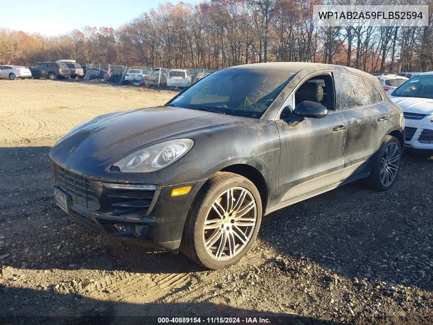 2015 Porsche Macan S VIN: WP1AB2A59FLB52594 Lot: 40889154