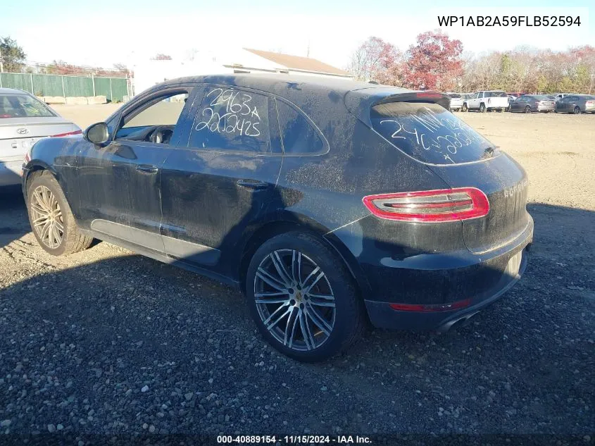 2015 Porsche Macan S VIN: WP1AB2A59FLB52594 Lot: 40889154