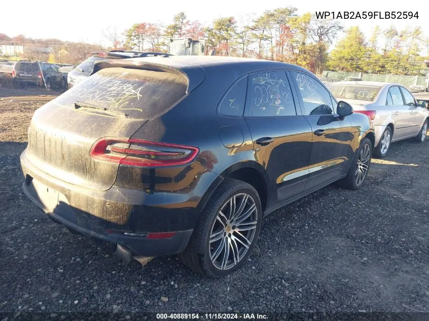 2015 Porsche Macan S VIN: WP1AB2A59FLB52594 Lot: 40889154