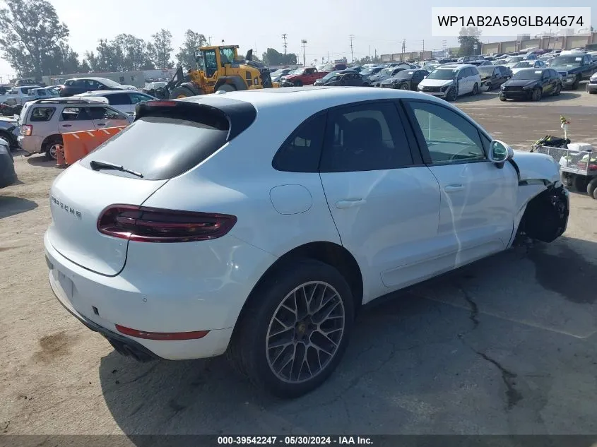 2016 Porsche Macan S VIN: WP1AB2A59GLB44674 Lot: 39542247