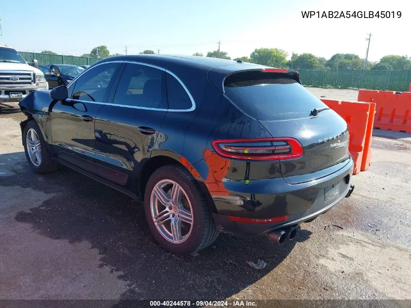 2016 Porsche Macan S VIN: WP1AB2A54GLB45019 Lot: 40244578