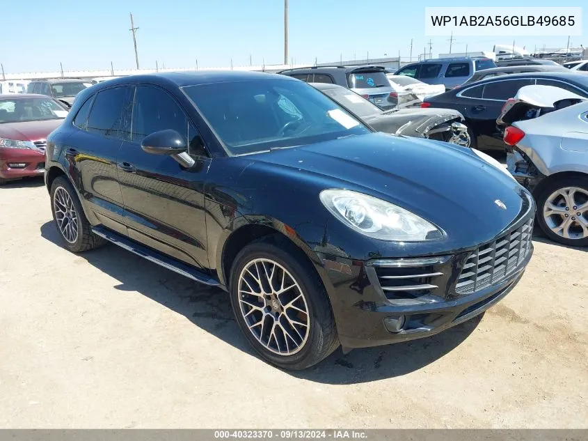 2016 Porsche Macan S VIN: WP1AB2A56GLB49685 Lot: 40323370