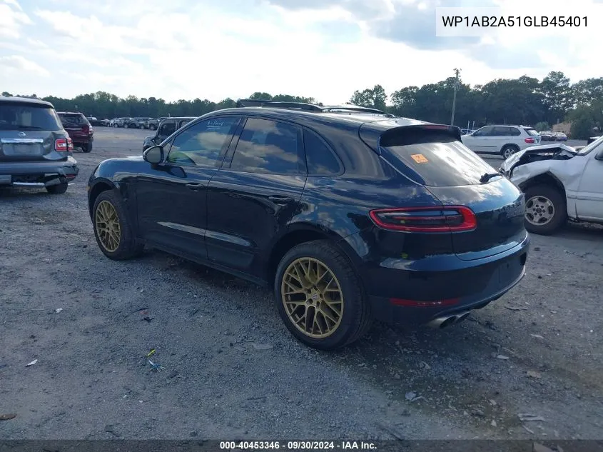 WP1AB2A51GLB45401 2016 Porsche Macan S