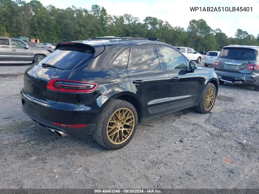 WP1AB2A51GLB45401 2016 Porsche Macan S