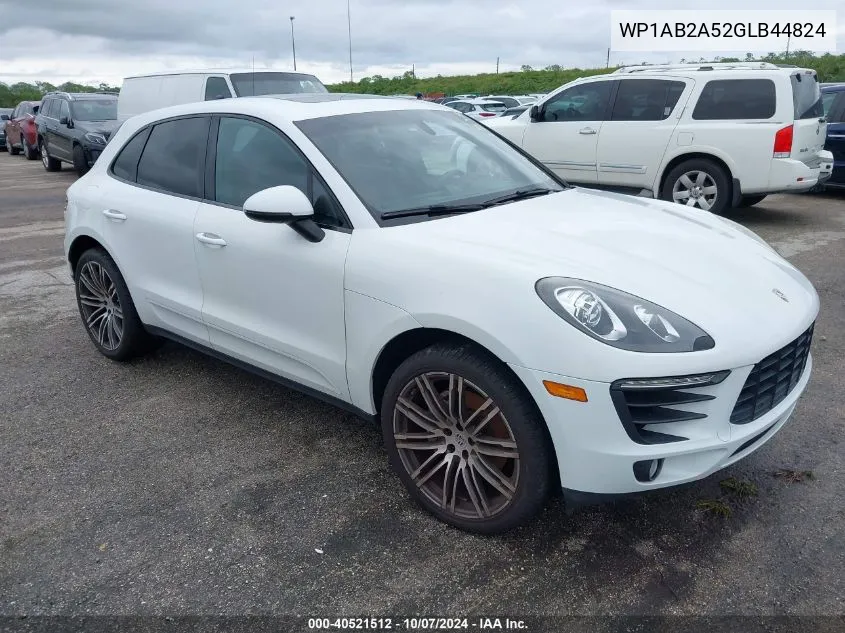 2016 Porsche Macan S VIN: WP1AB2A52GLB44824 Lot: 40521512