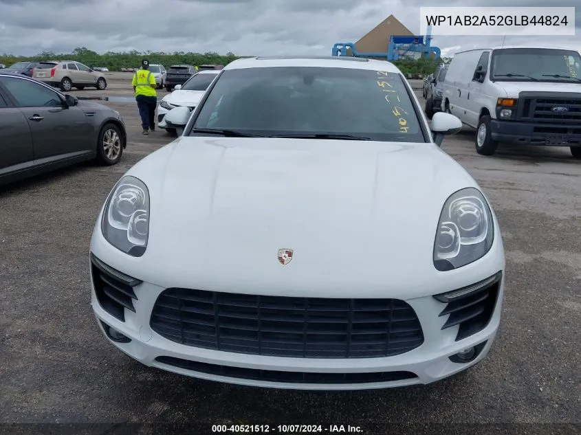 2016 Porsche Macan S VIN: WP1AB2A52GLB44824 Lot: 40521512