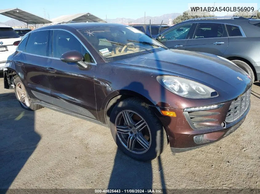 2016 Porsche Macan S VIN: WP1AB2A54GLB56909 Lot: 40825443