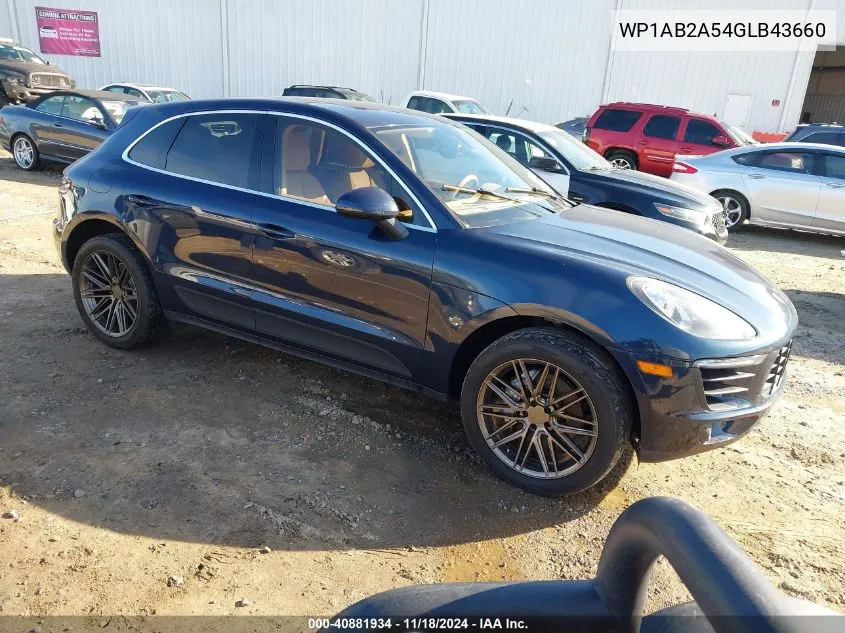 2016 Porsche Macan S VIN: WP1AB2A54GLB43660 Lot: 40881934