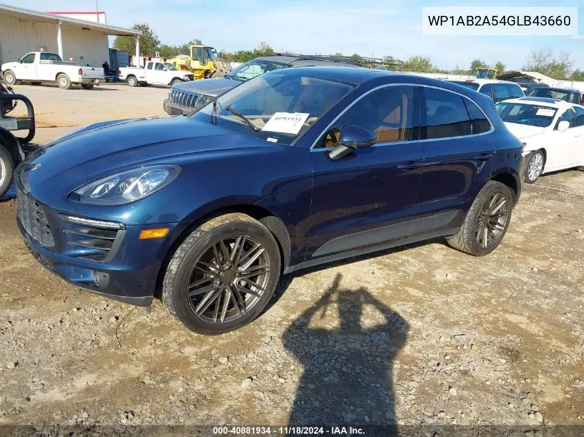 2016 Porsche Macan S VIN: WP1AB2A54GLB43660 Lot: 40881934