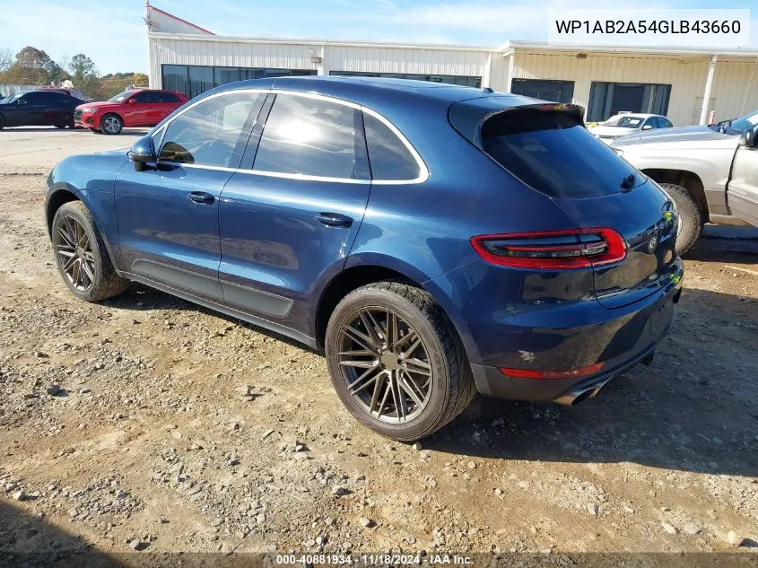 2016 Porsche Macan S VIN: WP1AB2A54GLB43660 Lot: 40881934