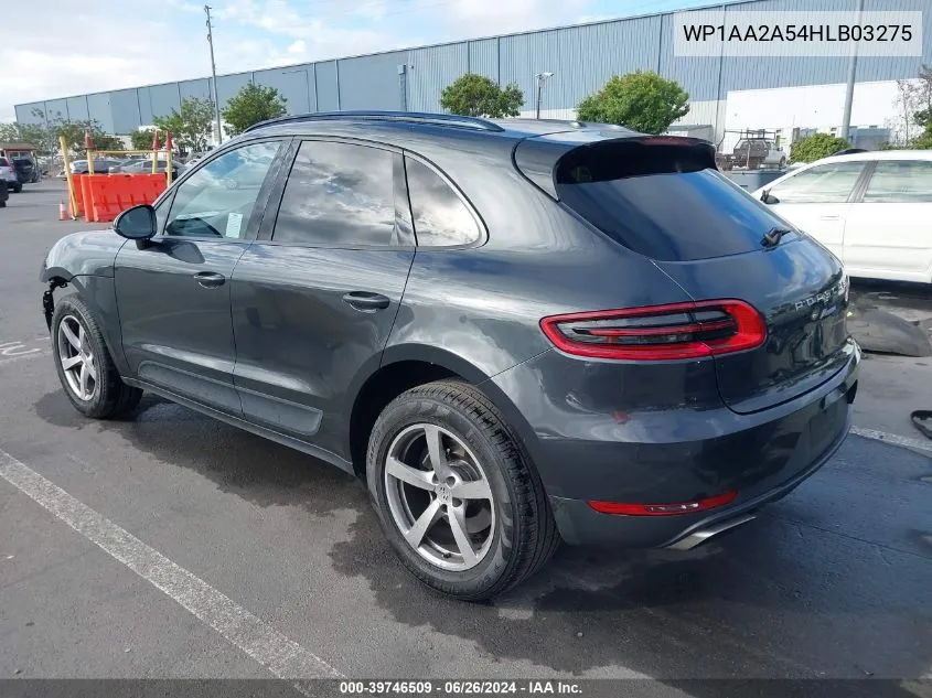 2017 Porsche Macan VIN: WP1AA2A54HLB03275 Lot: 39746509